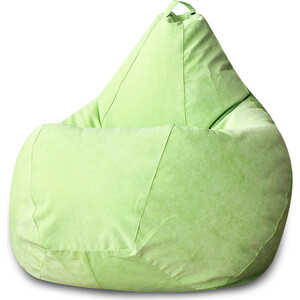 Кресло-мешок Bean-bag Груша салатовый микровельвет XL - фото 2