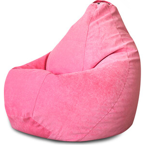 Кресло-мешок Bean-bag Груша розовый микровельвет XL мешок для обуви на шнурке textura розовый