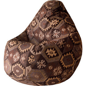Кресло-мешок Bean-bag Груша мехико коричневое XL кресло мешок bean bag груша коричневый микровельвет xl