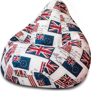 Кресло-мешок Bean-bag Груша флаги XL кресло мешок bean bag груша синий микровельвет xl