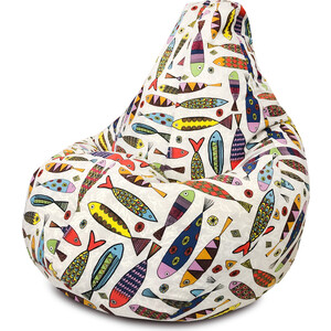 Кресло-мешок Bean-bag Груша рыбки XL кресло мешок груша средняя ширина 75 см высота 120 см принт кенди жаккард