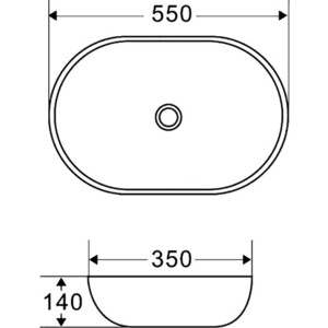 фото Раковина belbagno 55х35 (bb1048)