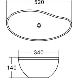 фото Раковина belbagno 52х34 (bb1362)