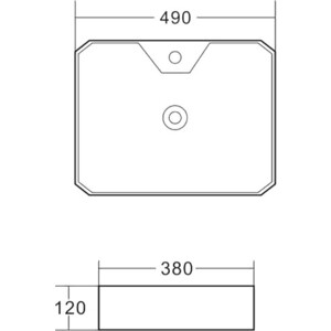 фото Раковина belbagno 49х38 (bb1387)