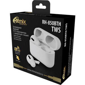 Наушники Ritmix RH-850BTH TWS white - фото 3