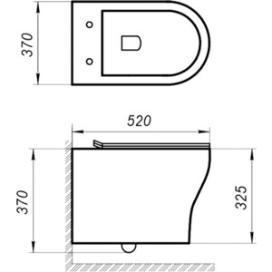 Унитаз подвесной безободковый BelBagno Acqua тонкое сиденье микролифт (BB340CHR, BB2020SC)