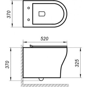 Комплект унитаза BelBagno Acqua с инсталляцией и сиденьем микролифт (BB340CHR, BB216QSC, 792855)