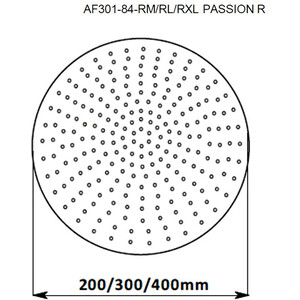 Верхний душ Aquanet AF301-84-RL Passion R 30 (242979)
