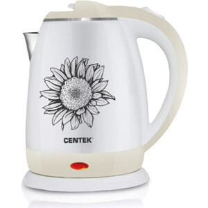 Чайник электрический Centek CT-1026 бежевый чайник электрический centek ct 1026 1 8 л красный белый