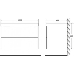 фото Тумба под раковину belbagno albano 100 rovere vintage bianco (albano-1000-2c-so-rvb)