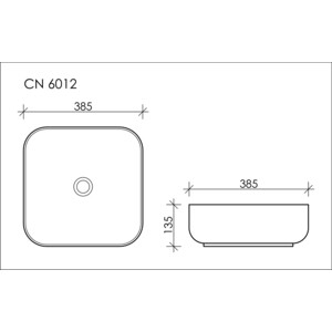 Раковина-чаша Ceramicanova Element 41х41 круглая (CN6013)