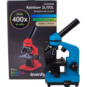 Микроскоп Levenhuk Rainbow 2L Azure/ Лазурь