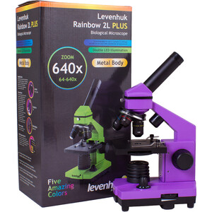 Микроскоп Levenhuk Rainbow 2L PLUS Amethyst/ Аметист