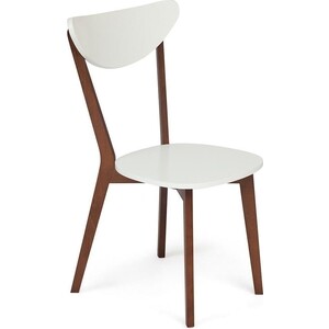 Стул TetChair Maxi белый + коричневый/жесткое сиденье стул tetchair maxi натуральный обивка морская волна мягкое сиденье