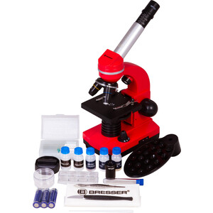 Микроскоп Bresser Junior Biolux SEL 40-1600x, красный