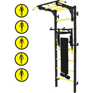 Профессиональная шведская стенка Kampfer Tornado Professional черный/желтый