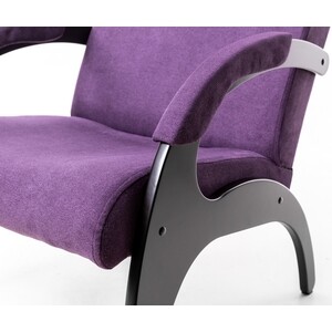 фото Кресло мебелик пиза ткань фиолет/каркас венге