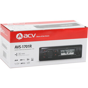 Автомагнитола ACV AVS-1701R 1DIN
