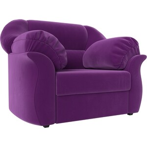 фото Кресло лига диванов карнелла микровельвет фиолетовый
