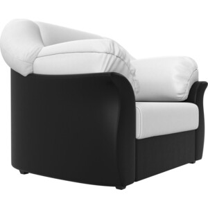 фото Лига диванов кресло карнелла экокожа белый/черный
