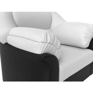 фото Лига диванов кресло карнелла экокожа белый/черный
