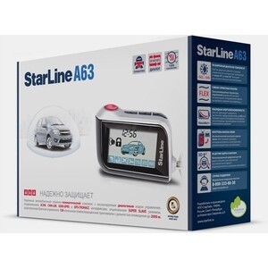 

Автосигнализация StarLine A63 без запуска двигателя, A63 без запуска двигателя