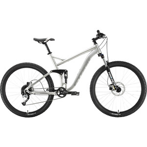 

Велосипед Stark Tactic FS 27.5 HD (2020) 20 серебристый/серый, Tactic FS 27.5 HD (2020) 20 серебристый/серый
