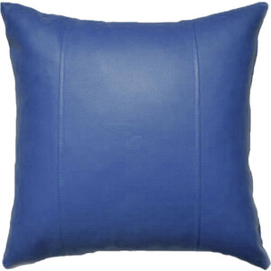 Декоративная подушка Mypuff Синяя экокожа pil-061