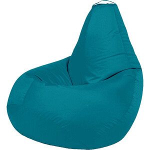 Кресло бескаркасное  Mypuff Груша голубой размер стандарт оксфорд b-587