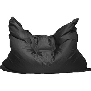 фото Кресло бескаркасное mypuff большая подушка черная оксфорд bp-020