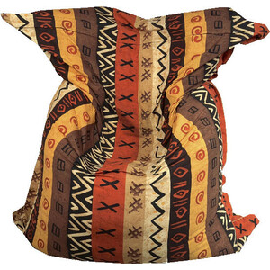 фото Кресло бескаркасное mypuff большая подушка африка мебельный хлопок bp-048