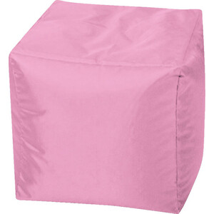 фото Пуфик бескаркасный mypuff кубик пыльно-розовый оксфорд k-608