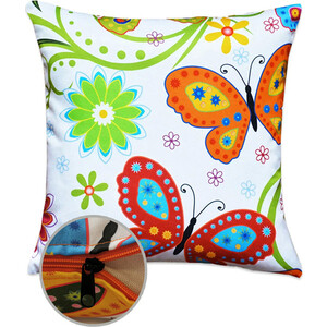 Декоративная подушка Mypuff Бабочки мебельный хлопок pil-315 - фото 2