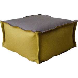 Пуфик столик Mypuff Лофт горчица мебельная ткань stl-440-444
