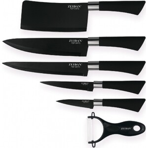 Набор ножей 6 предметов Zeidan (Z-3087 черный)