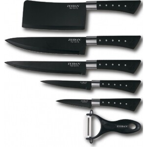 Набор ножей 6 предметов Zeidan (Z-3091 черный)