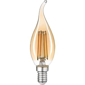 Лампа Thomson светодиодная филаментная E14 5W 2400K свеча на ветру прозрачная TH-B2117