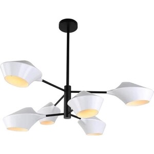 фото Люстра lumina deco подвесная romina ldp 6037-6 wt+bk