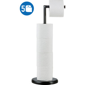 фото Держатель для туалетной бумаги tatkraft loit с накопителем (13728)
