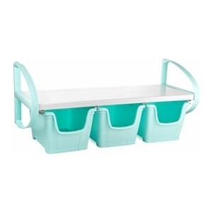 

Полка Berossi Dely maxi с 3 корзинами mini (мята) (АС 24857000), Dely maxi с 3 корзинами mini (мята) (АС 24857000)