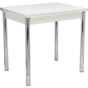 Набор мебели для кухни стол Мебель Импэкс Стол Лиль 1Р белый + стул Луар к/з белый Стол Лиль 1Р белый + стул Луар к/з белый - фото 3
