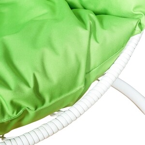 Подвесное кресло Leset Эва каркас белый, подушка зеленое яблоко - фото 5