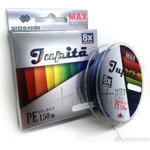 фото Леска плетёная shii saido jupita 8x, l-150 м, d-0,128 мм, test-5,44 кг, multicolor