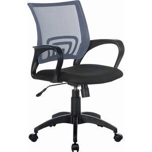 Кресло с подлокотниками Brabix Fly MG-396 сетка, серое/черное (532085) кресло brabix balance mg 320 с подлокотниками черное 531831