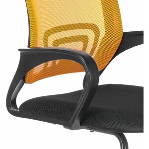 фото Кресло для приемных и переговорных brabix fly cf-100 оранжевое/черное 532088