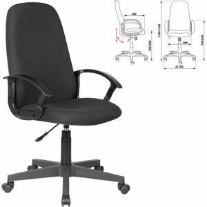 Кресло офисное Brabix Element EX-289 ткань черное (532092) кресло офисное brabix classic ex 685 ткань с черное 532022