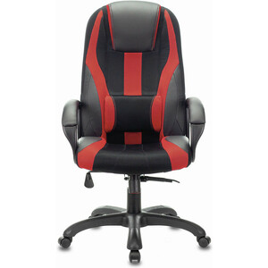 Кресло компьютерное Brabix Premium Rapid GM-102 экокожа/ткань, черное/красное (532107) кресло компьютерное brabix techno pro gm 003 экокожа черное серое вставки серые 531814