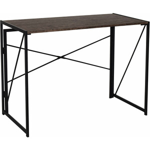 Стол на металлокаркасе Brabix Loft CD-002 складной, морёный дуб (641212) стол на металлокаркасе brabix loft cd 003 дуб натуральный 641217
