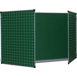 Доска для мела магнитная 3-х элементная BRAUBERG 100x150/300 зеленая 236972 доска магнитная brauberg 236894 зеленая деревянная окрашенная рамка для мела 100x150
