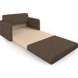 Диван-кровать Шарм-Дизайн Куба велюр коричневый - фото 4
